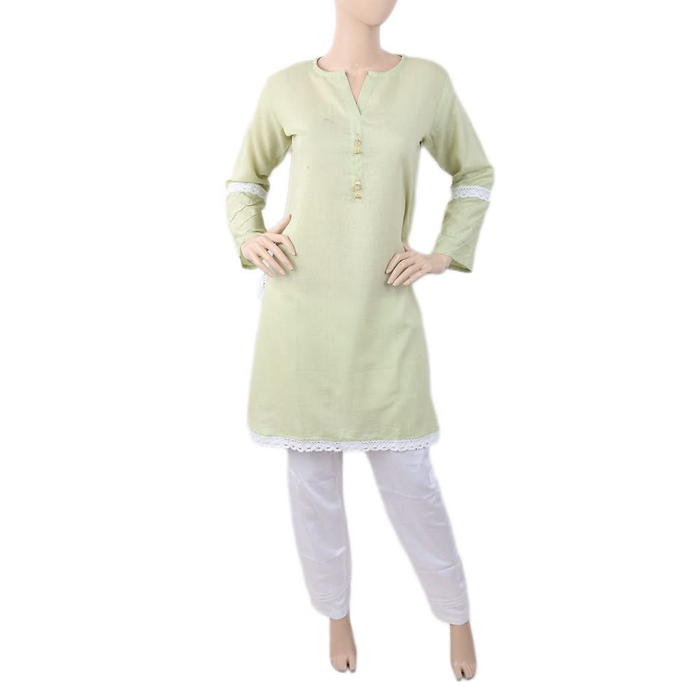 Women's Shalwar Suit - Light Green, Women, Shalwar Suits, Chase Value, Chase Value