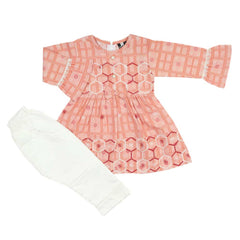 Girls Full Sleeves Suit - Peach, Girls Suits, Chase Value, Chase Value