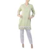Women's Stitched 2Pcs Shalwar Suit - Green, Women, Shalwar Suits, Chase Value, Chase Value
