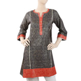 Women's Printed Cotton Kurti - Navy Blue, Women, Ready Kurtis, Chase Value, Chase Value