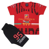 Boys Short Suit - Red, Kids, Boys Sets And Suits, Chase Value, Chase Value