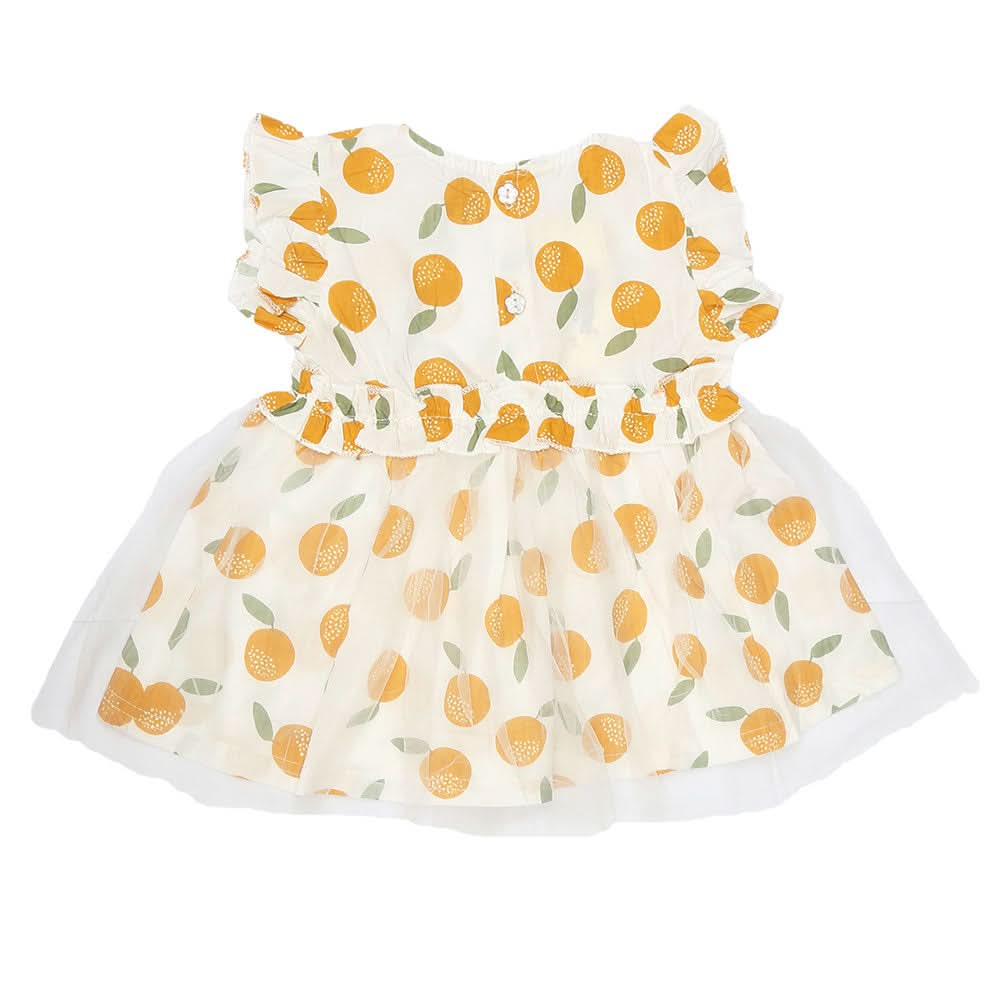 Newborn Baby Frock - Mustard, Kids, NB Girls Frocks, Chase Value, Chase Value