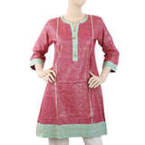 Women's Printed Cotton Kurti - Purple, Women, Ready Kurtis, Chase Value, Chase Value