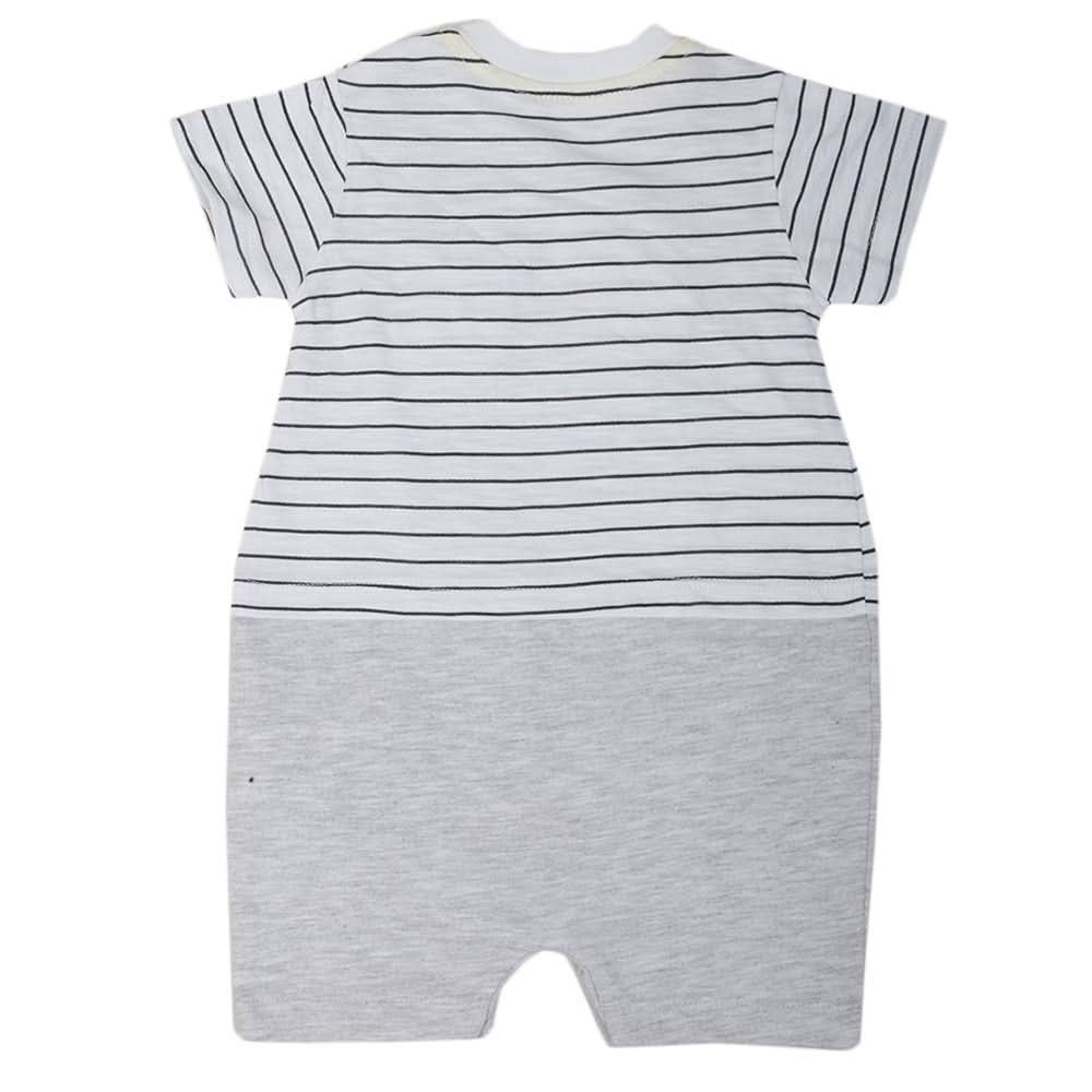 Newborn Boys Romper - Light Grey, Kids, Newborn Boys Rompers, Chase Value, Chase Value