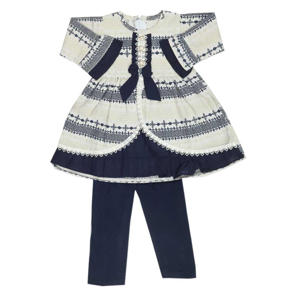 Girls Full Sleeves Suit - Navy Blue, Girls Suits, Chase Value, Chase Value