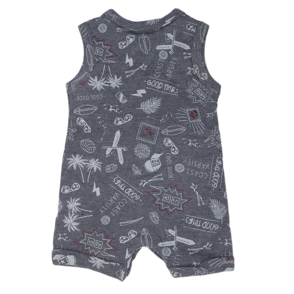 Newborn Boys Romper 212157 - Grey, Kids, NB Boys Rompers, Chase Value, Chase Value