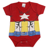 Newborn Boys Half Sleeves Romper - Red, Kids, Newborn Boys Rompers, Chase Value, Chase Value