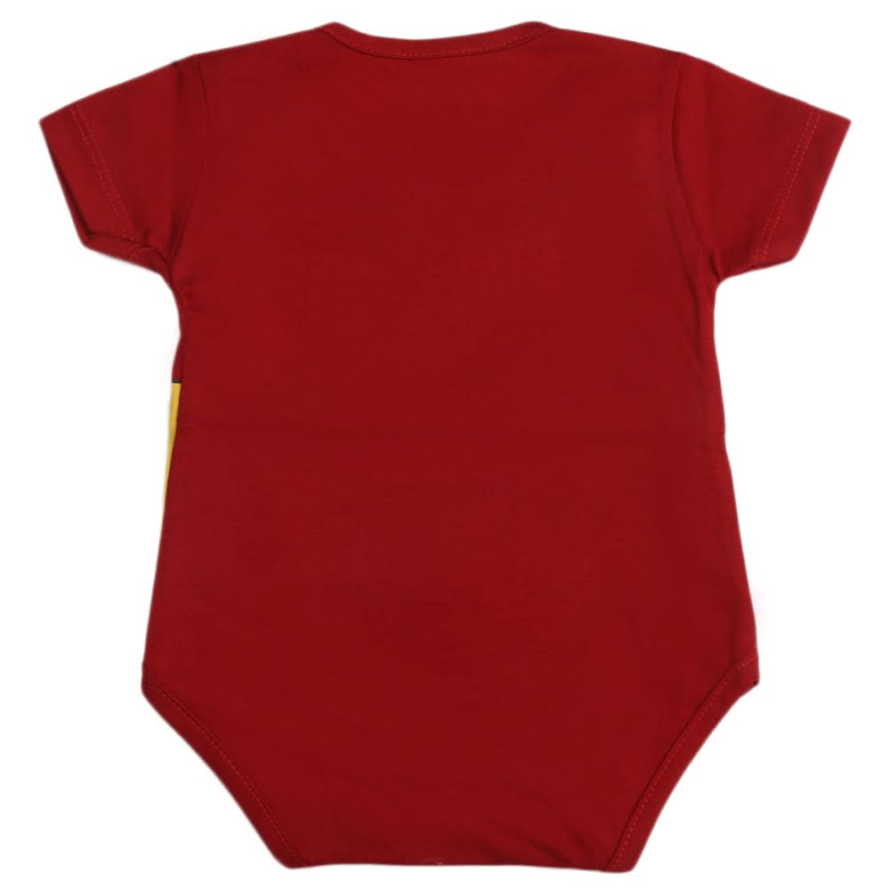Newborn Boys Half Sleeves Romper - Red, Kids, Newborn Boys Rompers, Chase Value, Chase Value