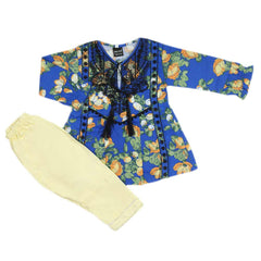 Girls Full Sleeves Suit - Blue, Girls Suits, Chase Value, Chase Value