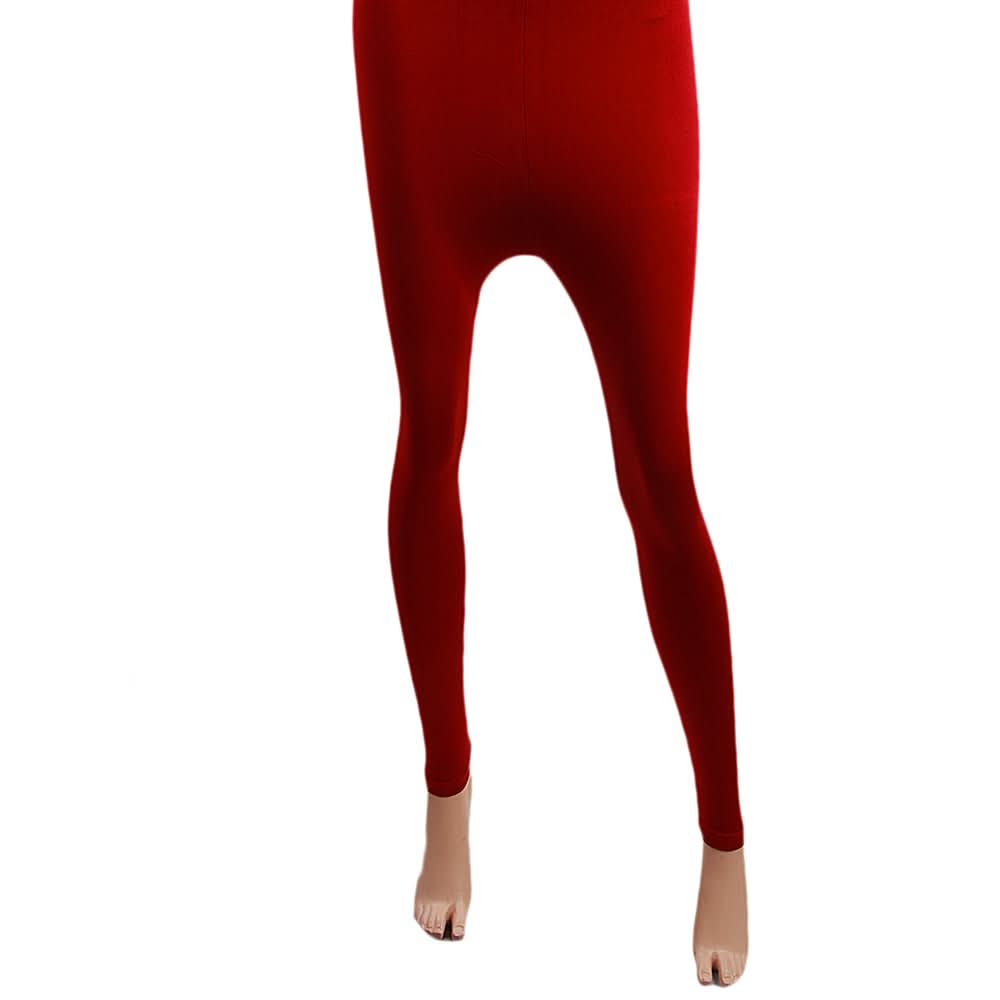 Women's Plain Tight - Maroon, Women, Pants & Tights, Chase Value, Chase Value