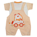 Newborn Boys Half Sleeves Romper - Peach, Kids, Newborn Boys Rompers, Chase Value, Chase Value
