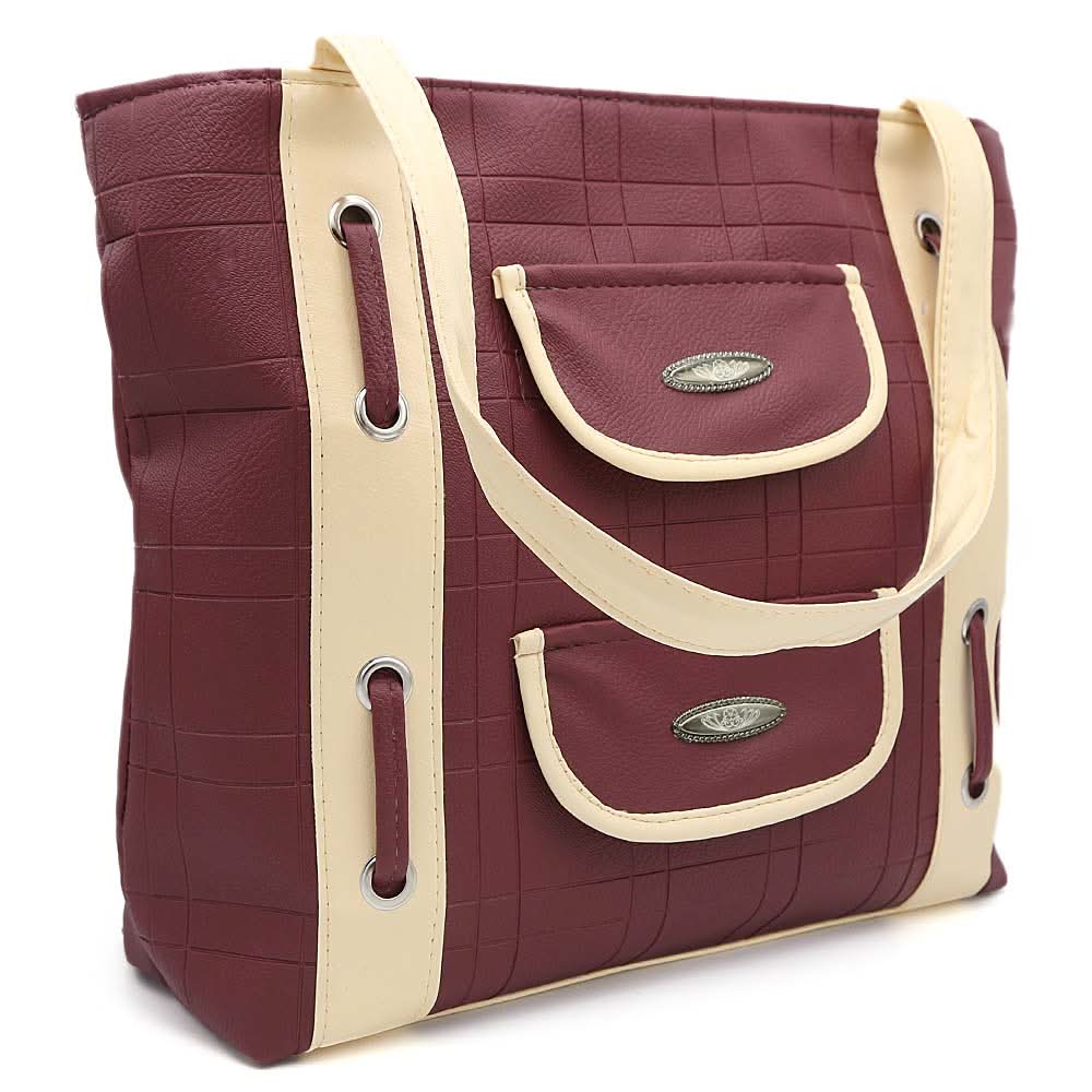 Women's Handbag (8653) - Maroon, Women, Bags, Chase Value, Chase Value