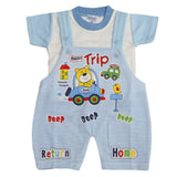 Newborn Boys Half Sleeves Romper - Blue, Kids, Newborn Boys Rompers, Chase Value, Chase Value