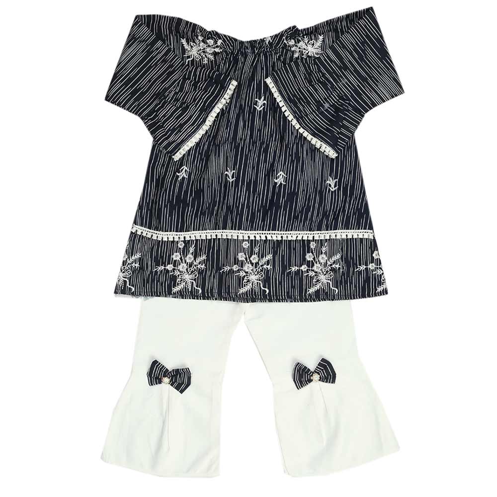 Girls Full Sleeves Suit - Navy Blue, Girls Suits, Chase Value, Chase Value