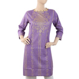 Women's Printed Doriya Kurti - Purple, Women, Ready Kurtis, Chase Value, Chase Value