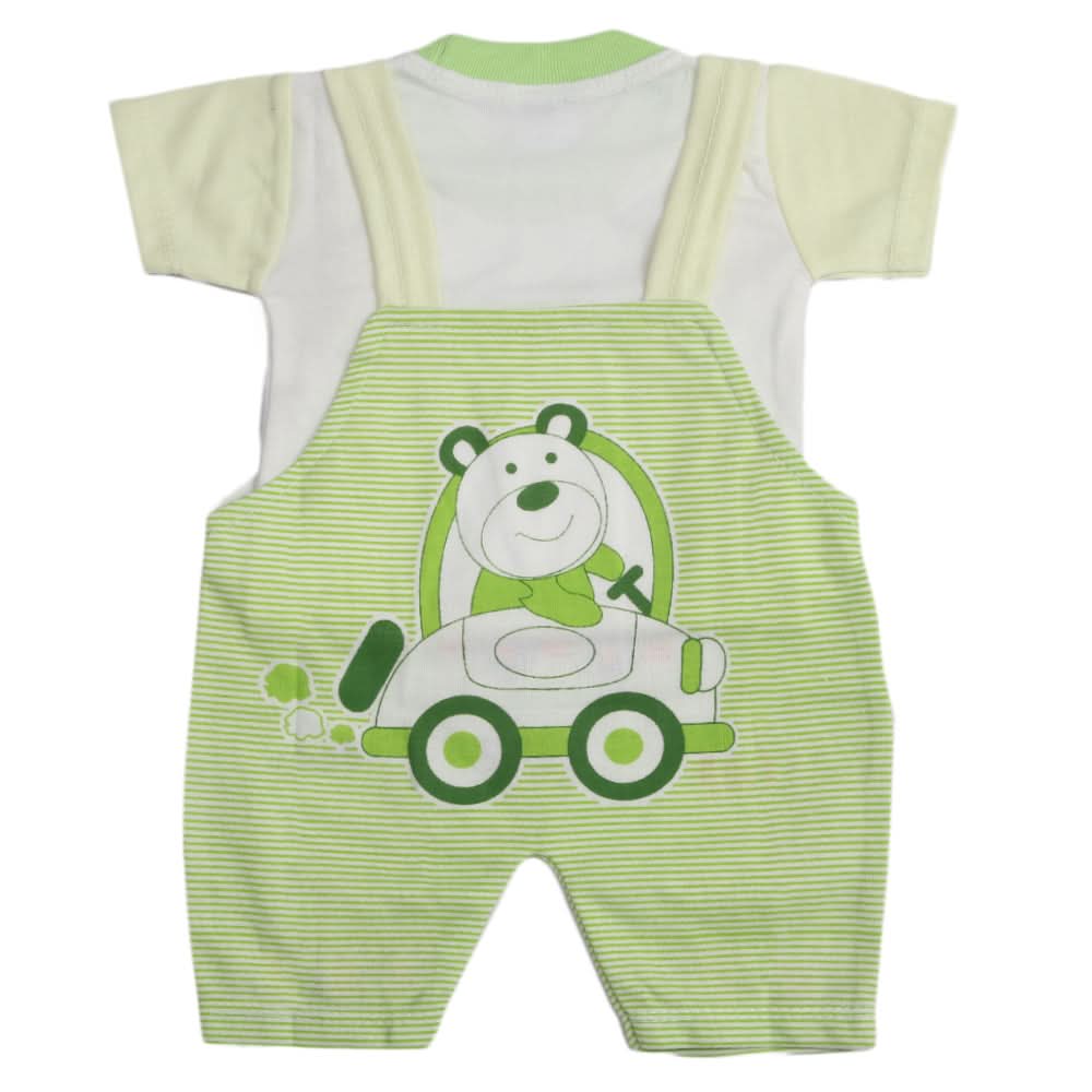 Newborn Boys Half Sleeves Romper - Green, Kids, Newborn Boys Rompers, Chase Value, Chase Value