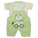 Newborn Boys Half Sleeves Romper - Green, Kids, Newborn Boys Rompers, Chase Value, Chase Value
