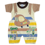 Newborn Boys Half Sleeves Romper - Brown, Kids, Newborn Boys Rompers, Chase Value, Chase Value