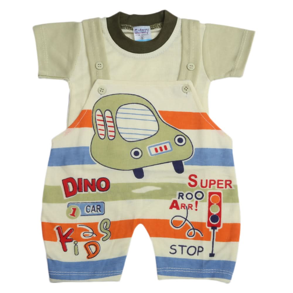 Newborn Boys Half Sleeves Romper - Light Green, Kids, Newborn Boys Rompers, Chase Value, Chase Value