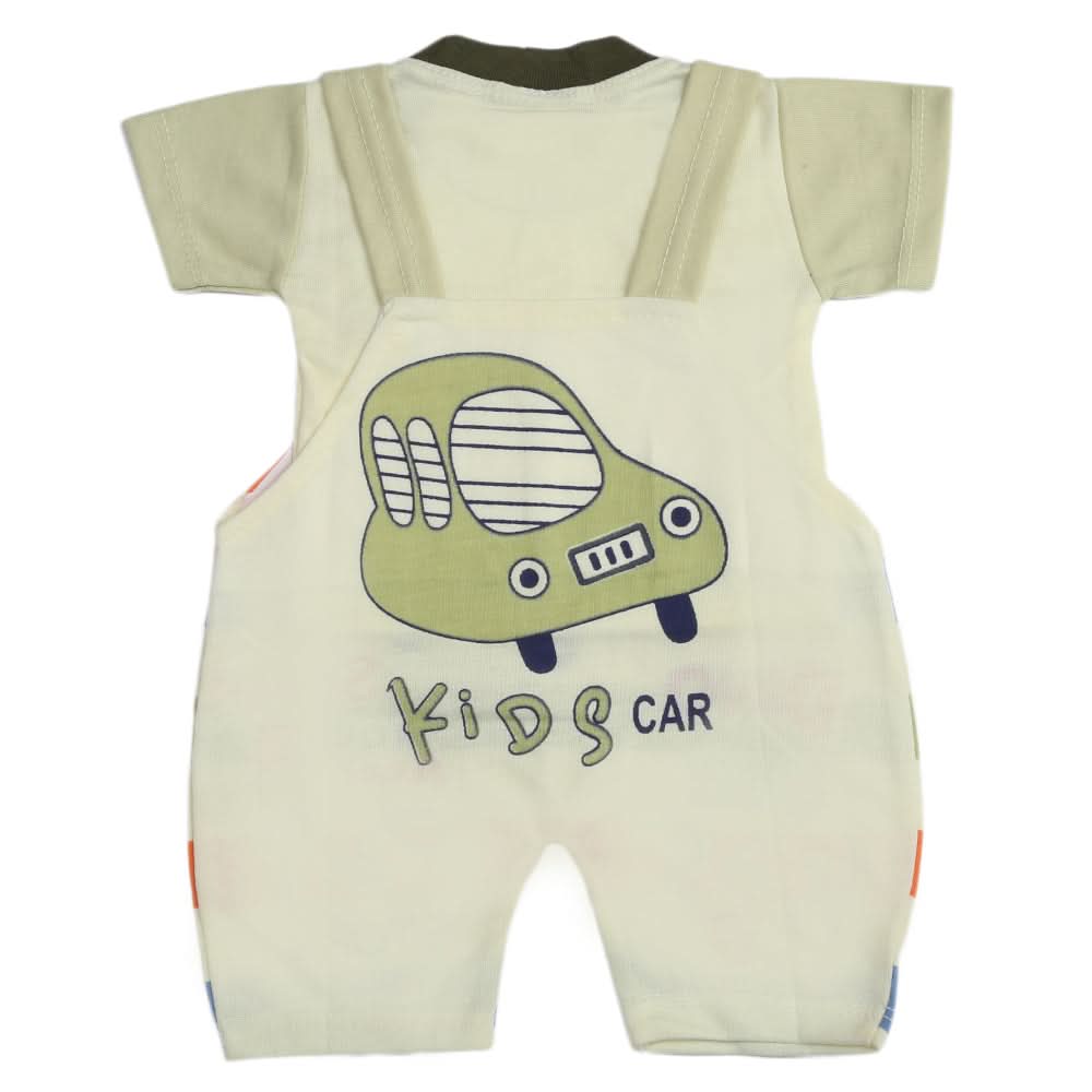 Newborn Boys Half Sleeves Romper - Light Green, Kids, Newborn Boys Rompers, Chase Value, Chase Value
