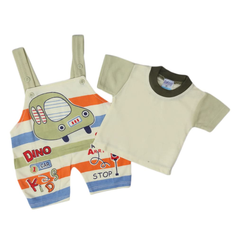 Newborn Boys Half Sleeves Romper - Light Green, Kids, Newborn Boys Rompers, Chase Value, Chase Value