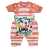 Newborn Boys Half Sleeves Romper - Peach, Kids, Newborn Boys Rompers, Chase Value, Chase Value