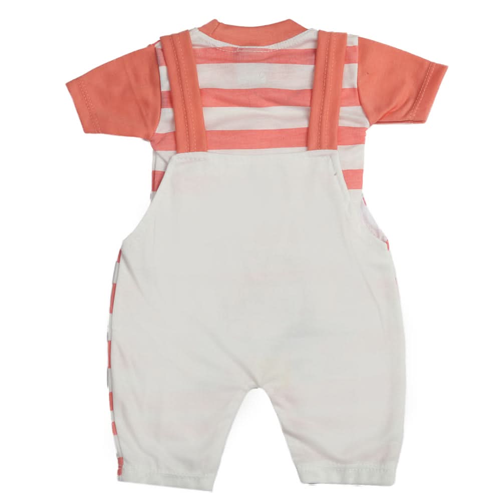 Newborn Boys Half Sleeves Romper - Peach, Kids, Newborn Boys Rompers, Chase Value, Chase Value