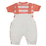 Newborn Boys Half Sleeves Romper - Peach, Kids, Newborn Boys Rompers, Chase Value, Chase Value