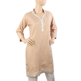 Women Embroidered Kurti - Peach, Women Ready Kurtis, Chase Value, Chase Value
