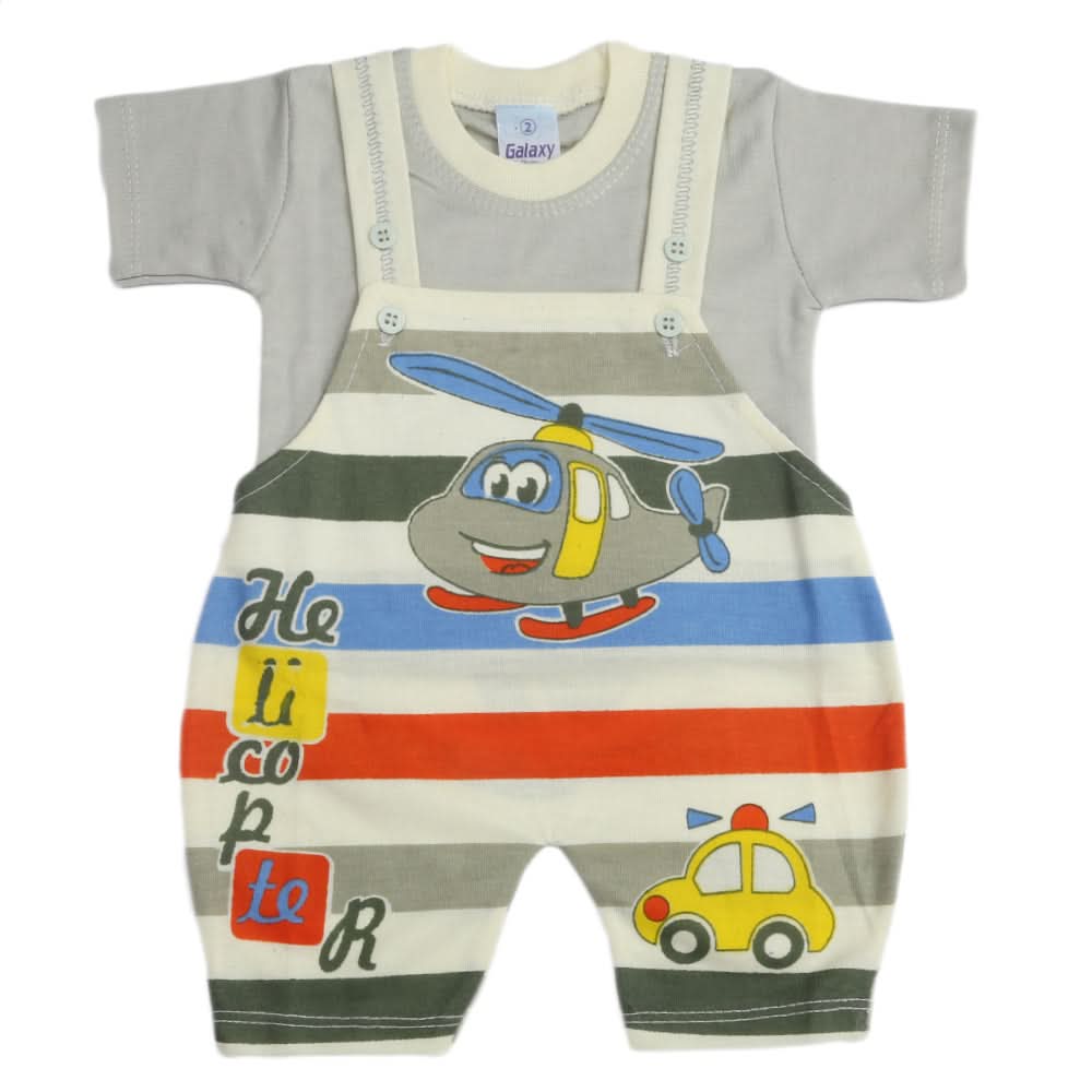 Newborn Boys Half Sleeves Romper - Fawn, Kids, Newborn Boys Rompers, Chase Value, Chase Value
