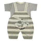 Newborn Boys Half Sleeves Romper - Fawn, Kids, Newborn Boys Rompers, Chase Value, Chase Value
