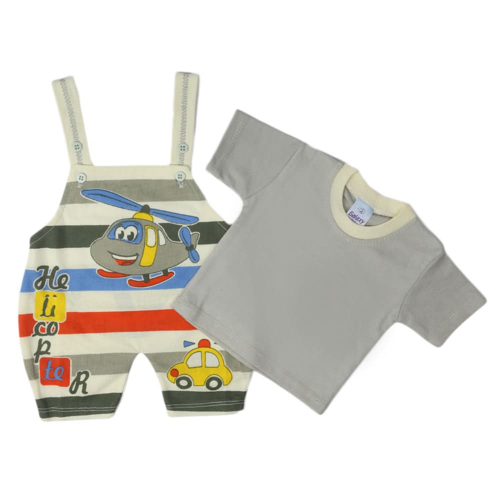 Newborn Boys Half Sleeves Romper - Fawn, Kids, Newborn Boys Rompers, Chase Value, Chase Value