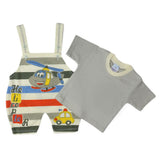 Newborn Boys Half Sleeves Romper - Fawn, Kids, Newborn Boys Rompers, Chase Value, Chase Value