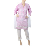 Women's Embroidered 03 Pcs Suit - Purple, Women, Shalwar Suits, Chase Value, Chase Value