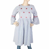Women's Embroidered Kurti - Grey, Women, Ready Kurtis, Chase Value, Chase Value
