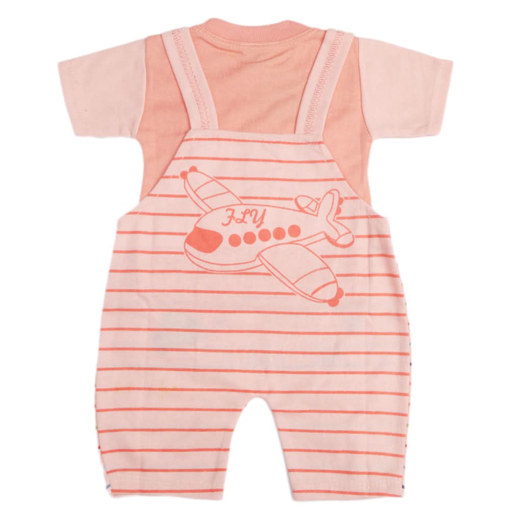 Newborn Boys Half Sleeves Romper - Peach, Kids, Newborn Boys Rompers, Chase Value, Chase Value