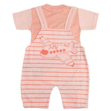 Newborn Boys Half Sleeves Romper - Peach, Kids, Newborn Boys Rompers, Chase Value, Chase Value