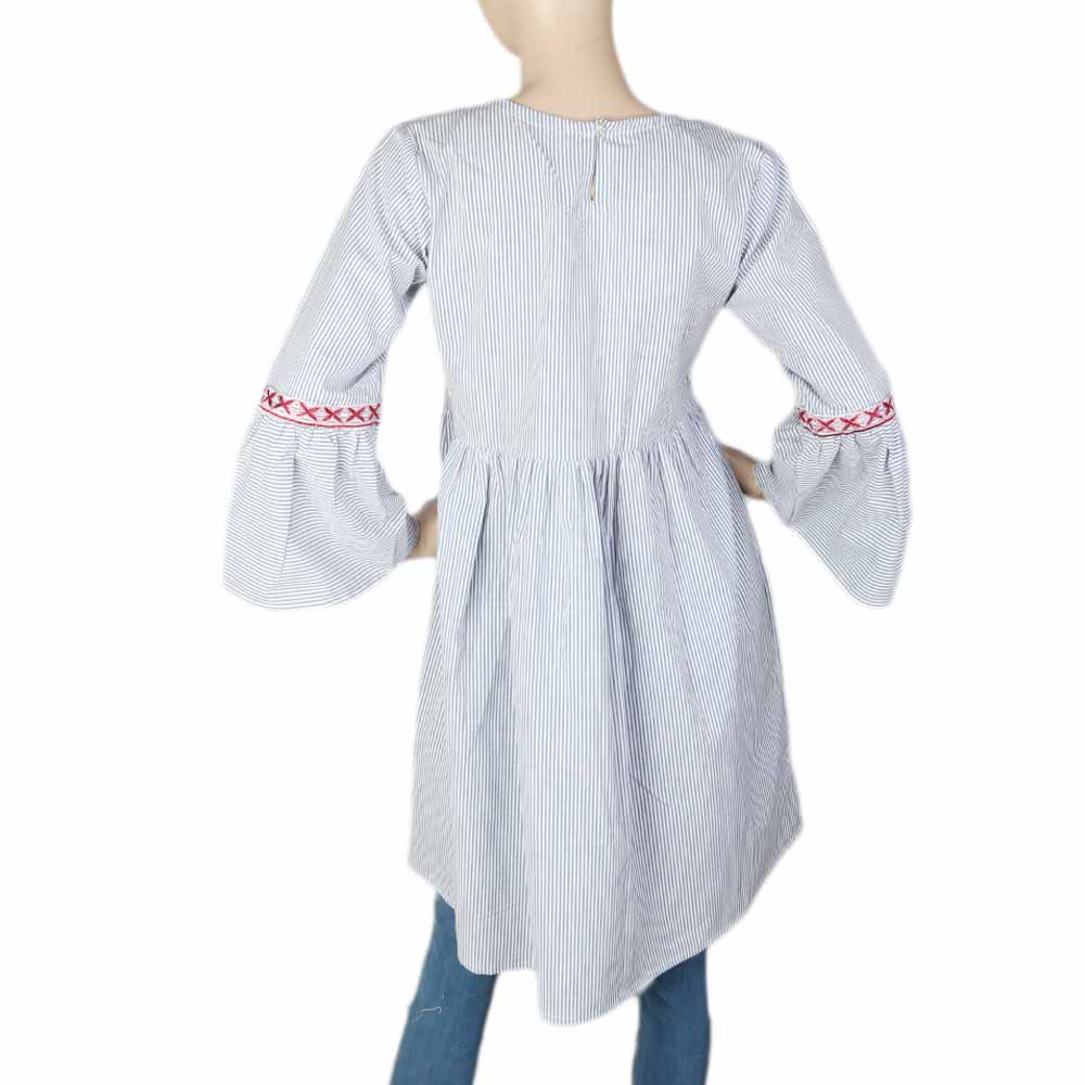 Women's Embroidered Kurti - Grey, Women, Ready Kurtis, Chase Value, Chase Value