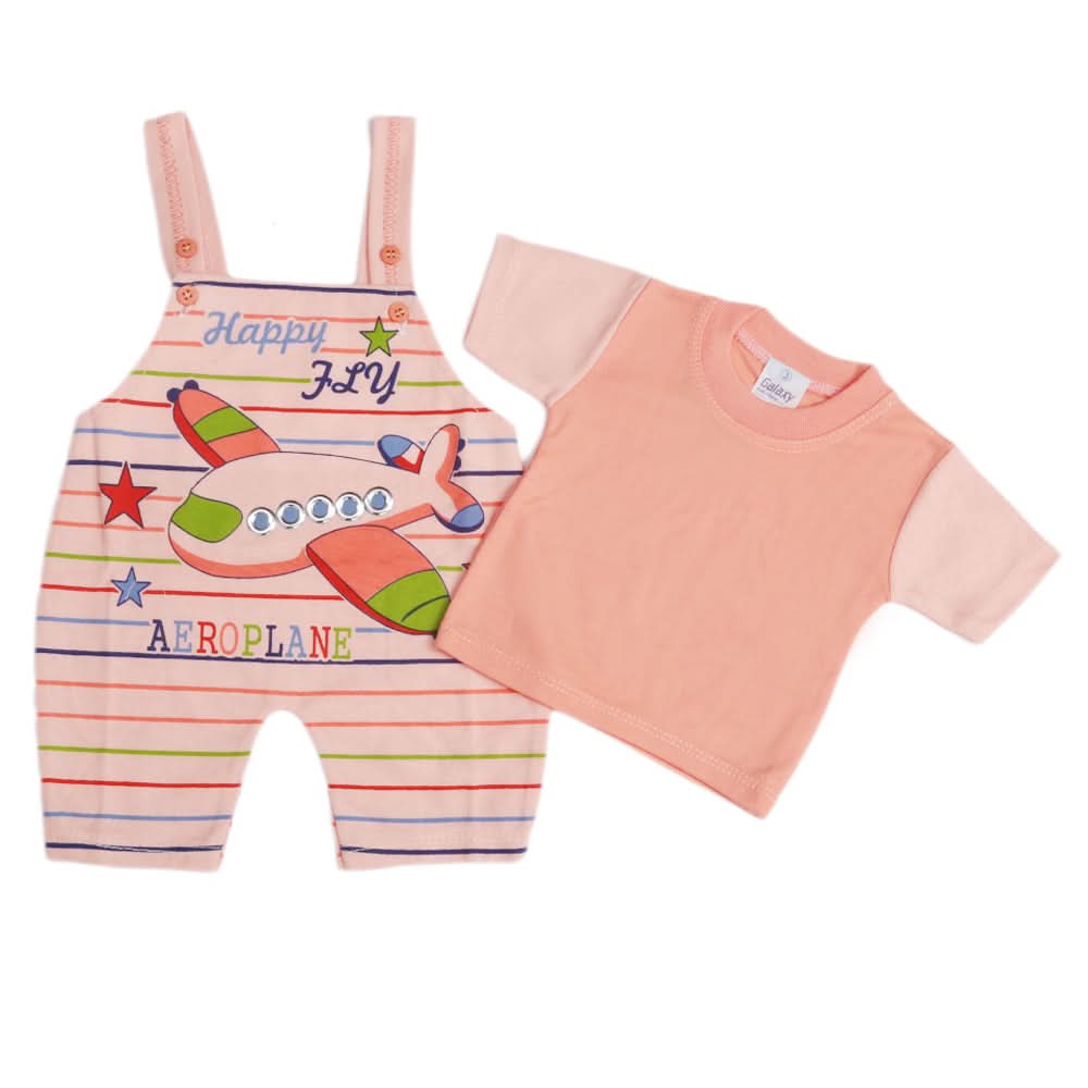 Newborn Boys Half Sleeves Romper - Peach, Kids, Newborn Boys Rompers, Chase Value, Chase Value
