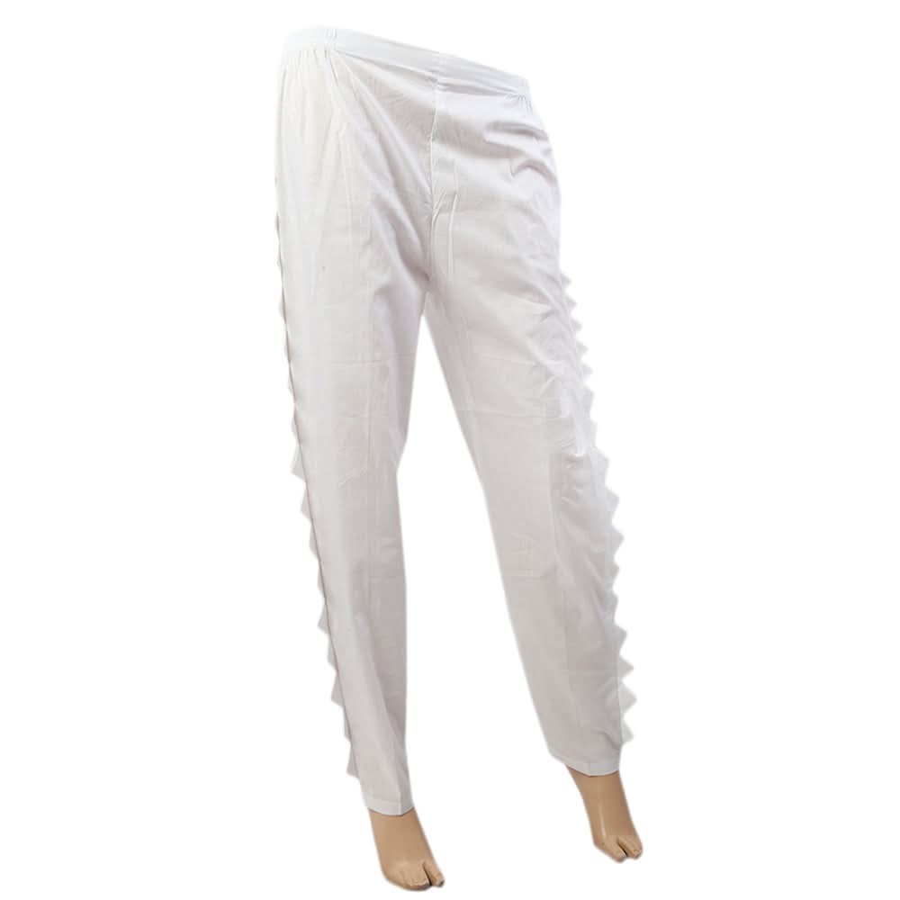 Women Woven Trouser - White, Women Pants & Tights, Chase Value, Chase Value