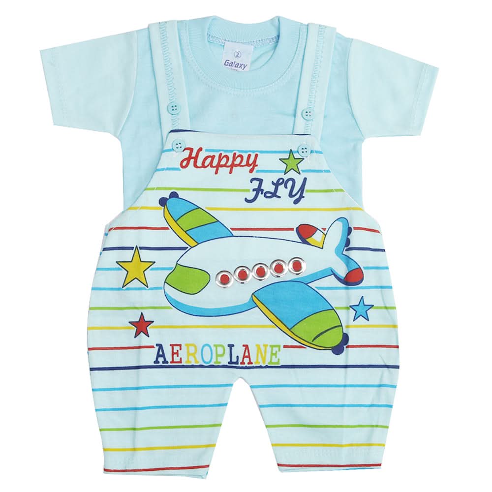 Newborn Boys Half Sleeves Romper - Blue, Kids, Newborn Boys Rompers, Chase Value, Chase Value
