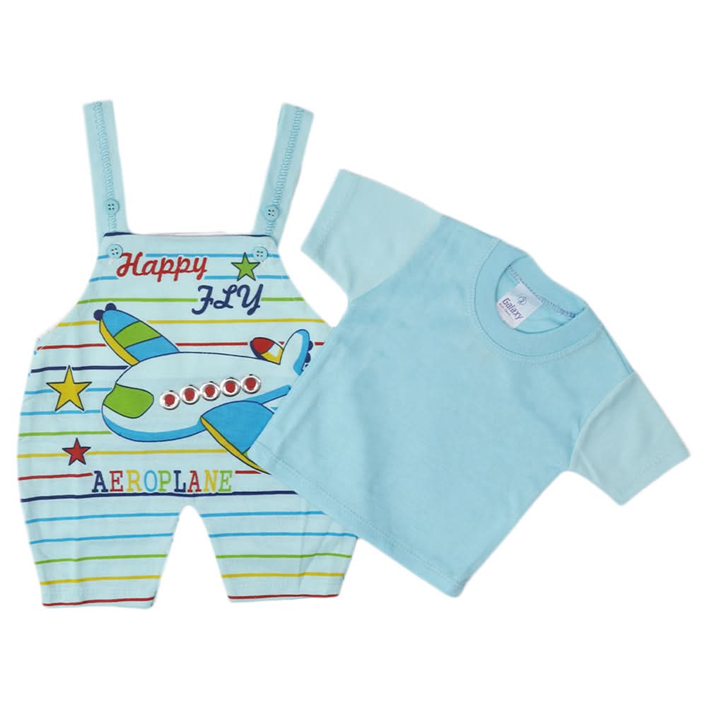 Newborn Boys Half Sleeves Romper - Blue, Kids, Newborn Boys Rompers, Chase Value, Chase Value