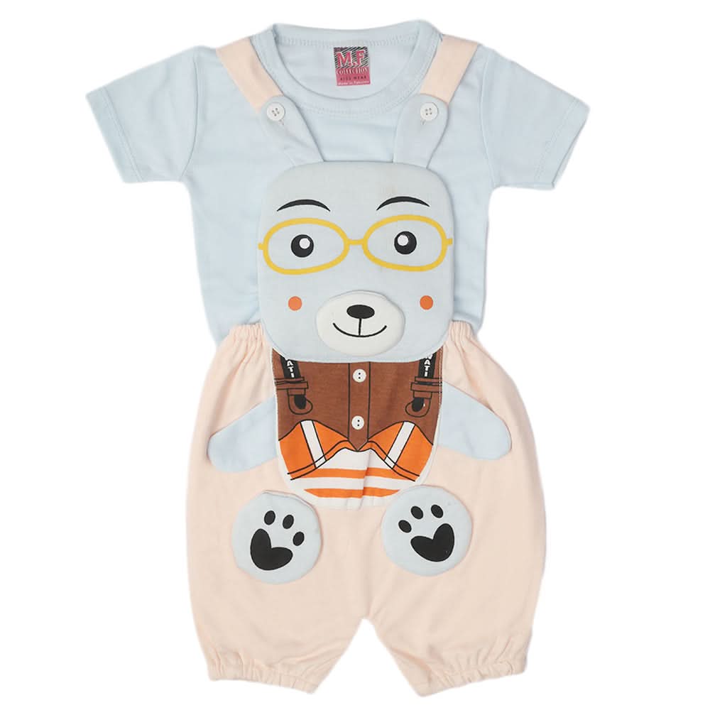 Newborn Boys Half Sleeves Romper - Blue, Kids, Newborn Boys Rompers, Chase Value, Chase Value