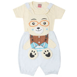 Newborn Boys Half Sleeves Romper - Fawn, Kids, Newborn Boys Rompers, Chase Value, Chase Value
