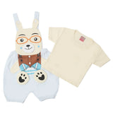 Newborn Boys Half Sleeves Romper - Fawn, Kids, Newborn Boys Rompers, Chase Value, Chase Value