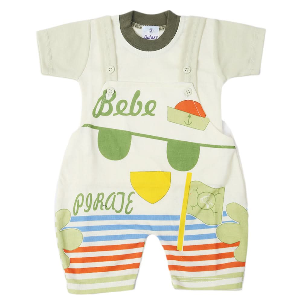 Newborn Boys Half Sleeves Romper - Green, Kids, Newborn Boys Rompers, Chase Value, Chase Value