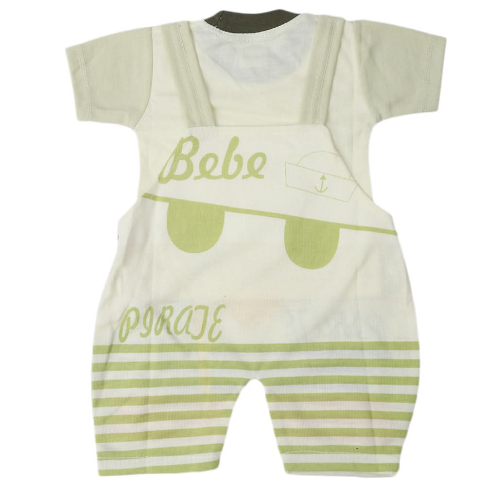 Newborn Boys Half Sleeves Romper - Green, Kids, Newborn Boys Rompers, Chase Value, Chase Value