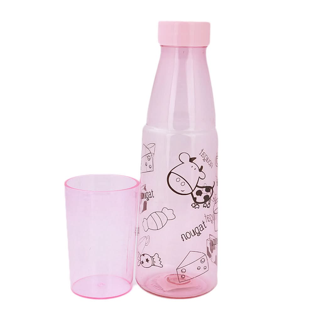 Water Bottle With Glass - Pink, Home & Lifestyle, Glassware & Drinkware, Chase Value, Chase Value