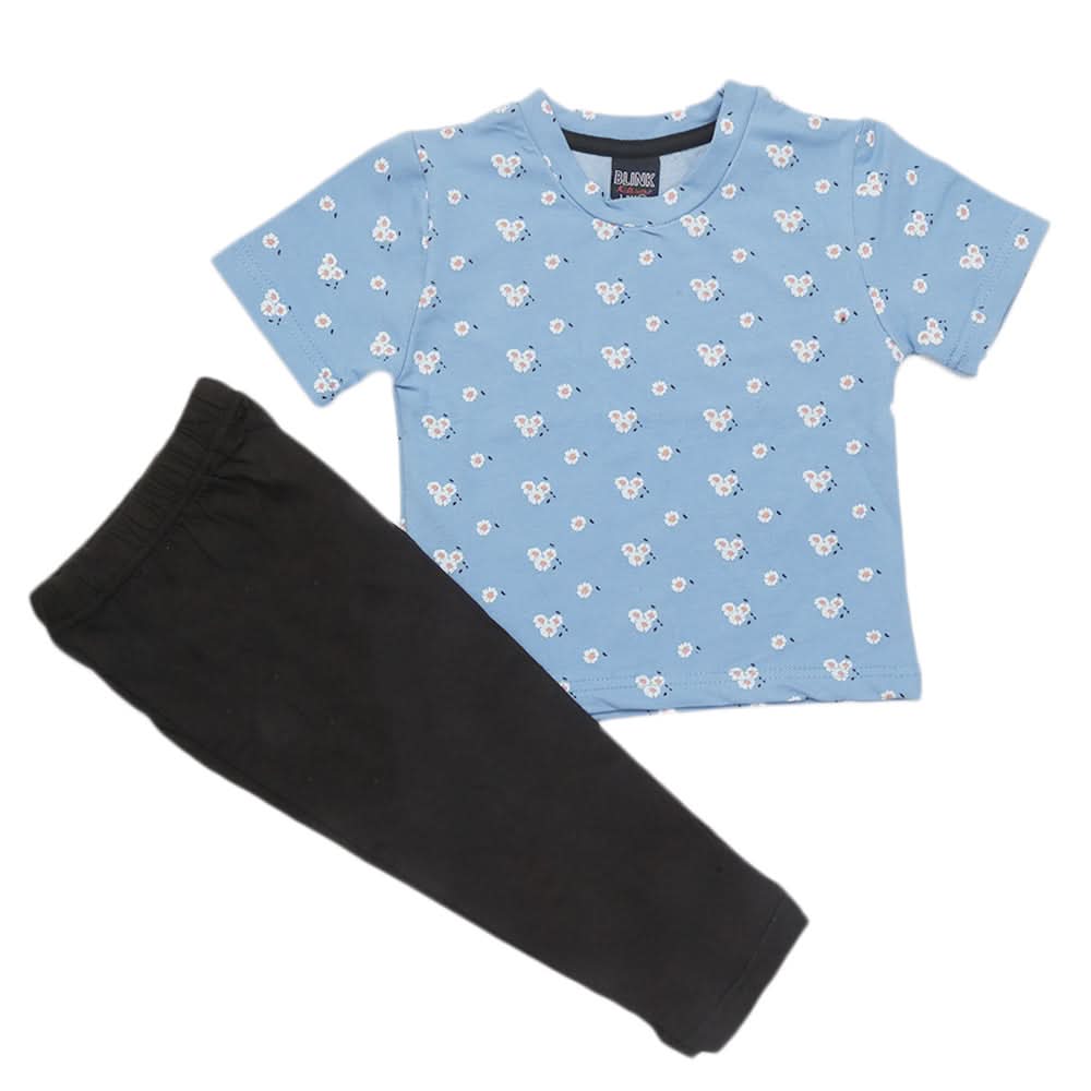 Girls Sleeping Suit - Blue, Kids, Girls Sets And Suits, Chase Value, Chase Value