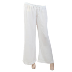 Women's Plain Georgette Trouser - White, Women, Pants & Tights, Chase Value, Chase Value